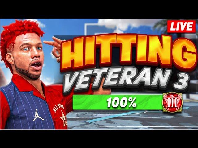  HITTING VETERAN 3 LIVE (FULL-STREAM) - UNLOCKING EXTRA ATTRIBUTES + 100K VC W/ BEST BUILD NBA2K24!