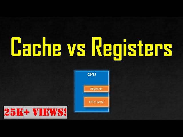 Differences between Cache and Registers (Computer Architecture)