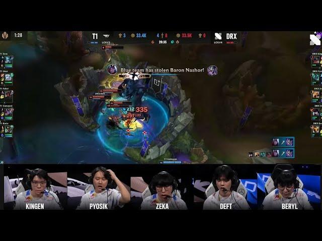 (Vietsub) MIC CHECK T1 VS DRX- Cách nhạc trưởng Deft trấn an đồng đội khi bị Vaus của Guma cướp 3ron