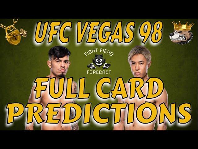 UFC VEGAS 98 FULL CARD PREDICTIONS | ROYVAL VS TAIRA