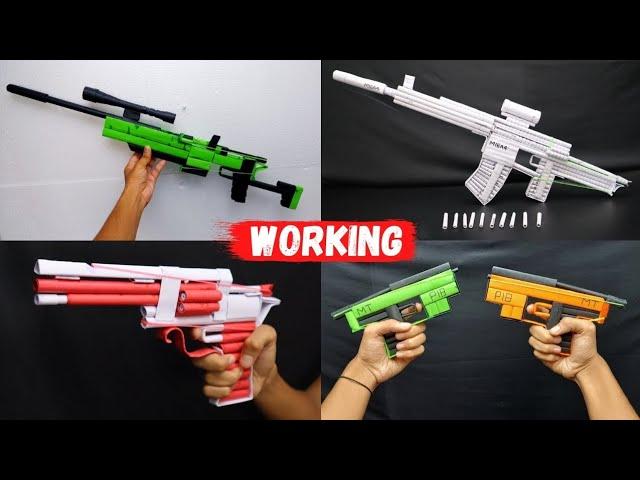 My All Paper Guns  | How to Make a Paper Gun That Shoots Paper Bullets