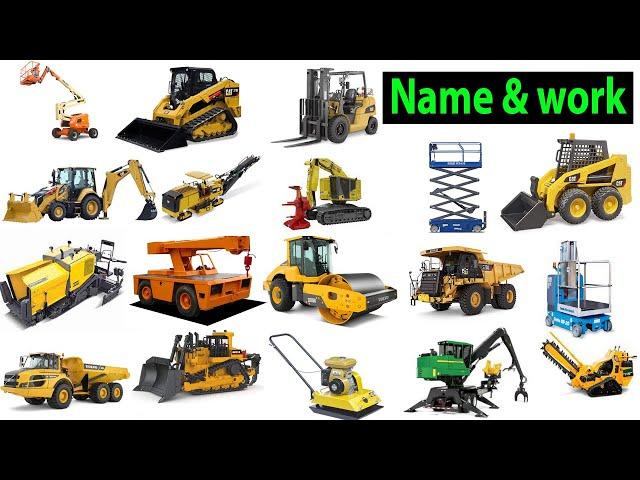 Heavy Construction Equipment Names. Construction Machine Names. Heavy Duty Equipment.