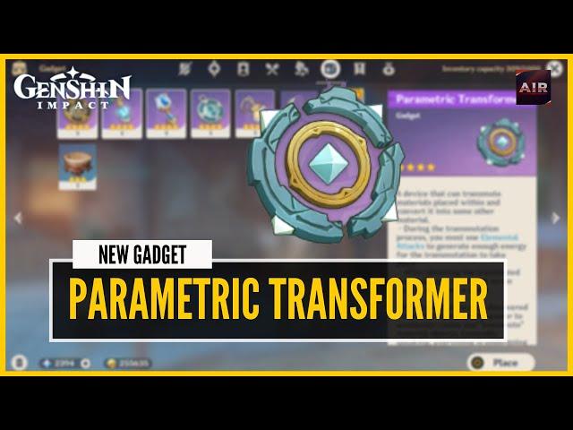 Genshin Impact - How To Use Parametric Transformer | 1.3 New Gadget [Massive Reward]