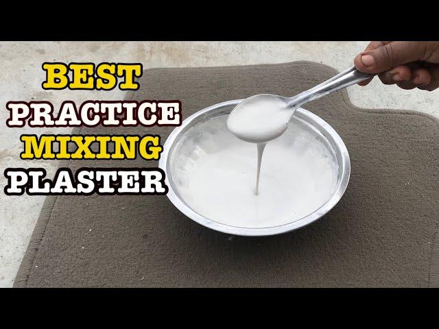 Mixing Technique of Plaster of Paris for Making crafts | Longer Working time