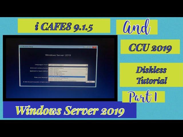 Icafe8 9150 and CCU 2019 Diskless Tutorial Part 1 / Windows Server 2019 installation/NIC Teaming