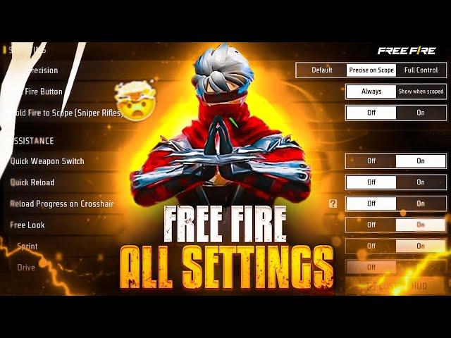 Control Setting Free Fire | Pro Player Setting Free Fire After OB44 | Free Fire Setting | Free Fire