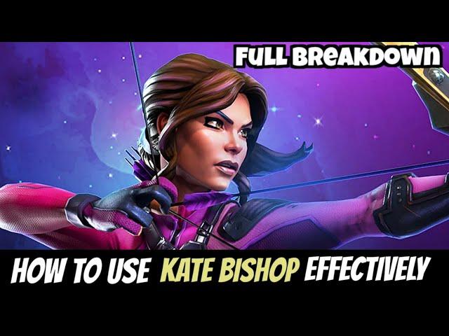 How to use Kate Bishop Effectively |Full Breakdown| - Marvel Contest of Champions