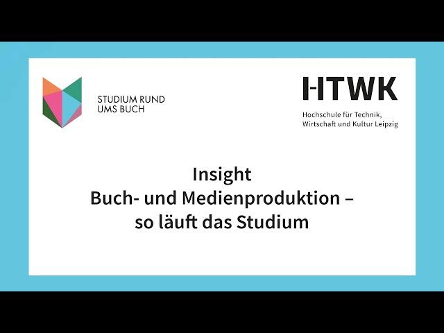 Insight Buch- und Medienproduktion - so läuft das Studium