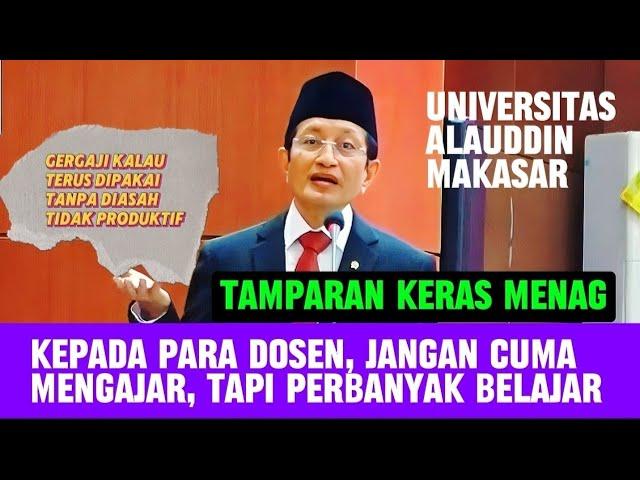 FULL, KULIAH UMUM PROF NASARUDDIN UMAR DI UNIVERSITAS ALAUDDIN MAKASAR, FILSAFAT ISLAM & BARAT