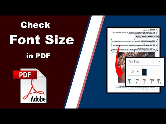 How to Check Font Size in PDF with Adobe Acrobat Pro 2020