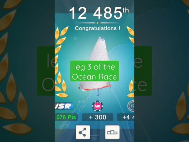 Just finished Leg 3 in the Ocean Race! - Virtual Regatta Offshore -