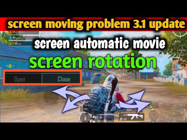 3.6 update screen moving problem /bgmi pubg screen shaking/ how to fix screen moving problem