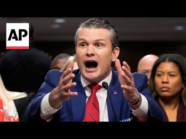 WATCH: Fiery moments from Pete Hegseth's confirmation hearing