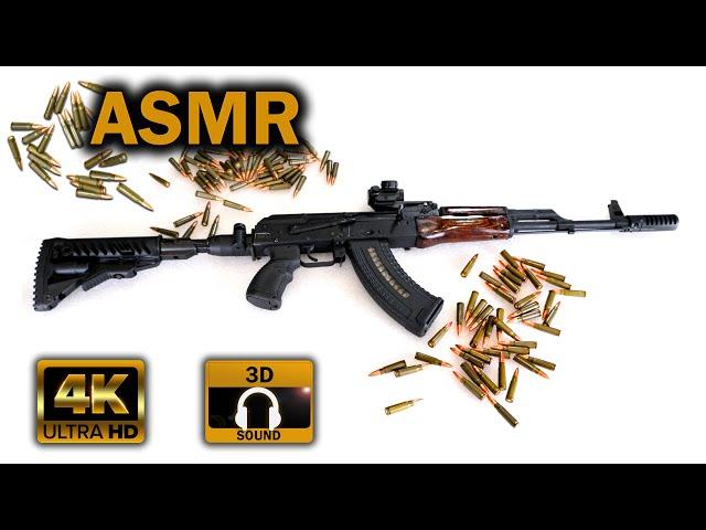 ASMR Kalashnikov cleaning and reloading ammo