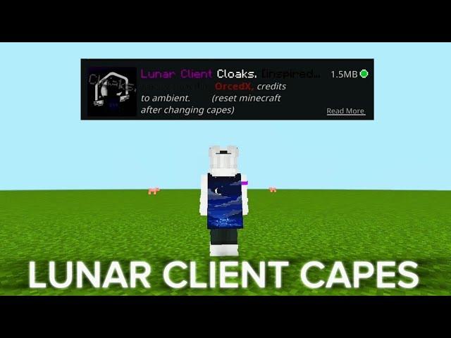 LUNAR CLIENT CAPES FOR MCPE FREE  #minecraft