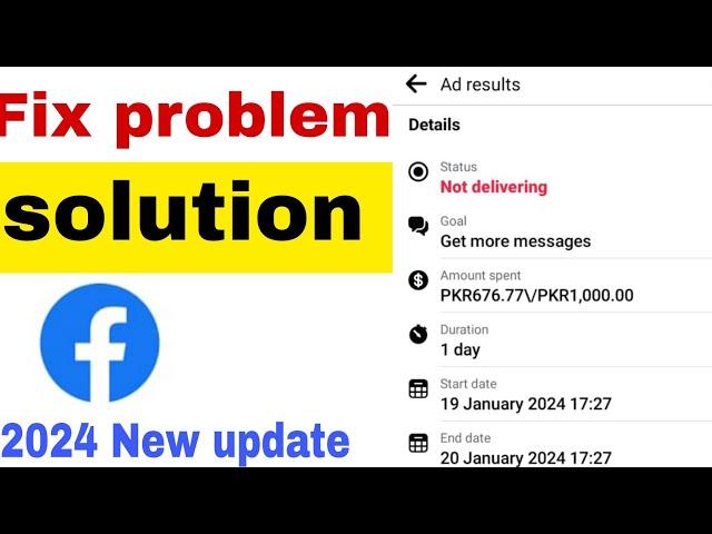 Facebook Ads Not delivering problem solution|| Facebook video Boost not delivereing