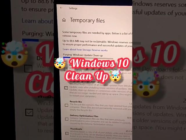  Windows 10 Cleanup: Delete Temporary Files for a Speed Boost! #shorts #windowstips #youtubeshorts