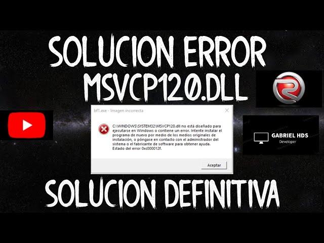 Error falta msvcp120.dll para pc en Windows (7,8,10) SOLUCIÓN DEFINITIVA (RGC)  2020 Fácil Y Rápido