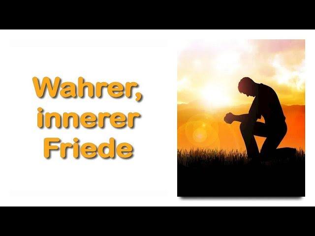 Wie finde ich Meinen wahren inneren Frieden ?... ️ Jesus erklärt Johannes 16:33