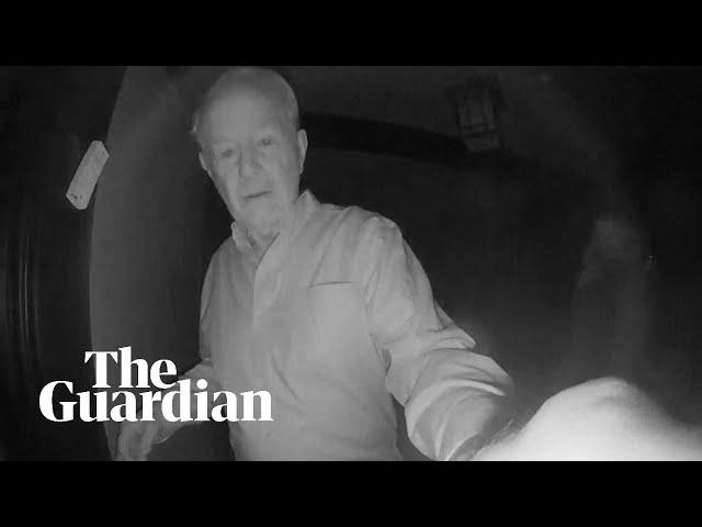 Doorbell cam captures moment Paul Milgrom finds out he has won the Nobel prize for economics