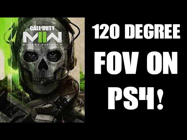 How To Adjust Edit Increase FOV Field Of View COD MWII Modern Warfare 2 2022,120 Degree PS4 Gameplay