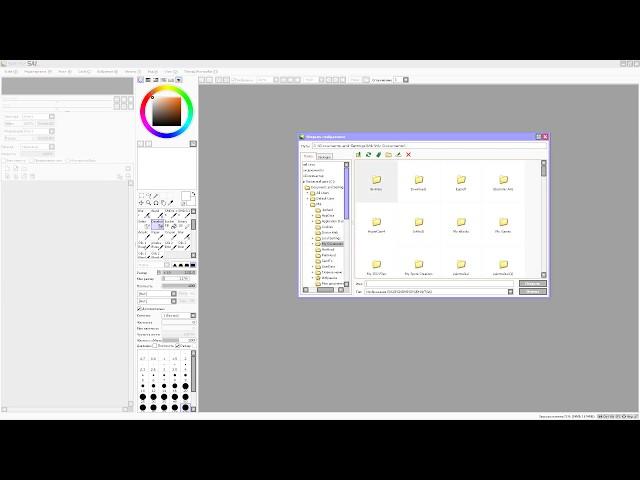 Как вырезать картинку и вставить на фон в  EASY PAINT TOOL SAI