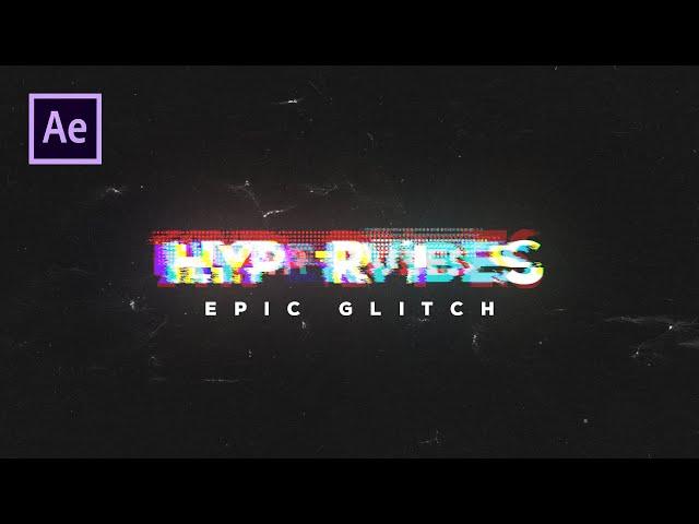 Distorted Glitch Text Effect in After Effects - After Effects Tutorial