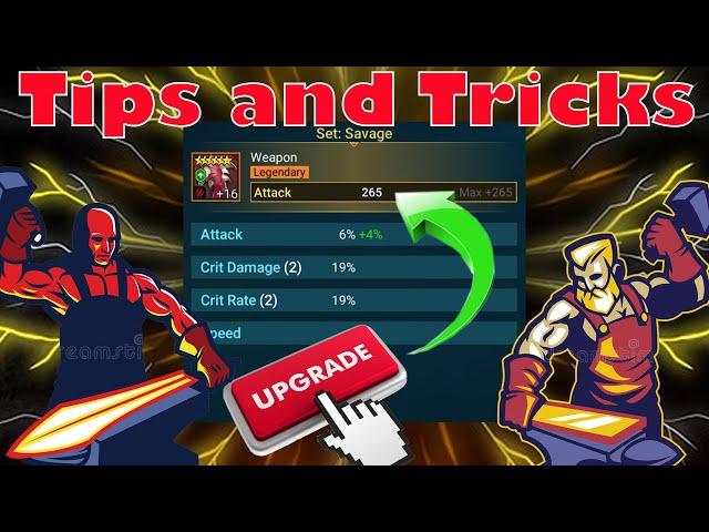 Raid Shadow Legends | How to efficiently upgrade artifacts | Upgrading and Sorting  artifacts Tricks