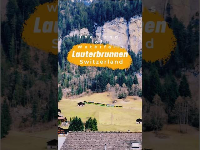 Lauterbrunnen, Switzerland: A Valley of 72 Waterfalls and Stunning Alpine Beauty #shorts #shortsfeed