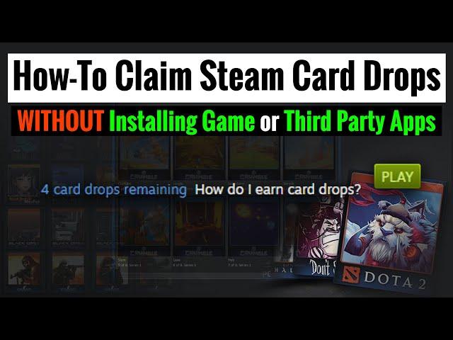 Claim Steam Trading Card Drops without Installing Game