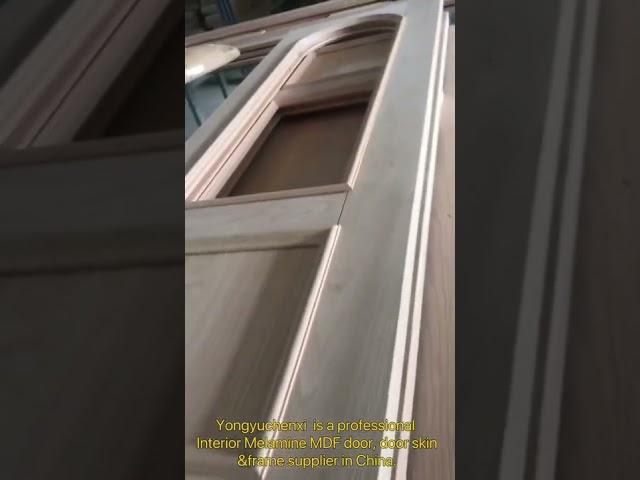 High Quality and Low Price Natural Teak Veneer Facing HDF Molded Door Skin