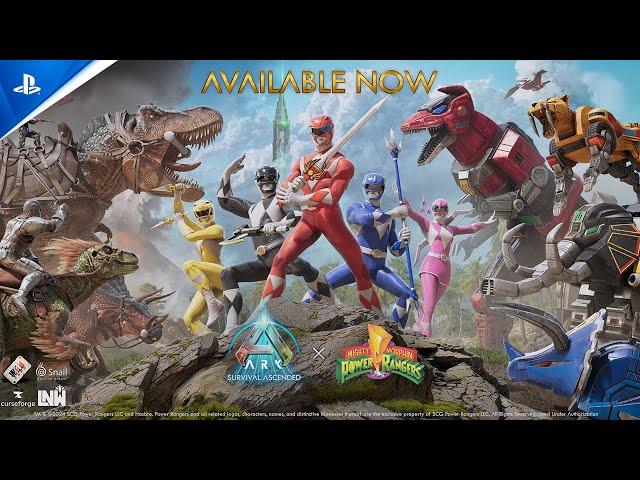 ARK: Survival Ascended - Power Rangers Cosmetic Pack Trailer | PS5 Games