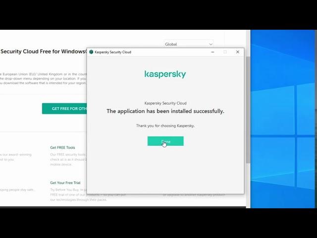 How to install Kaspersky free