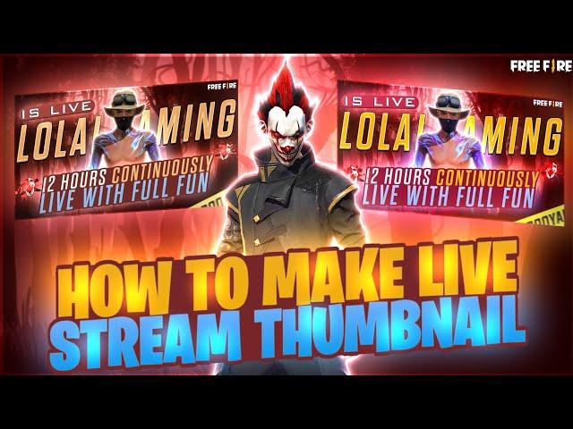 How to make livestream thumbnail in tamil || Lolai Gaming ||