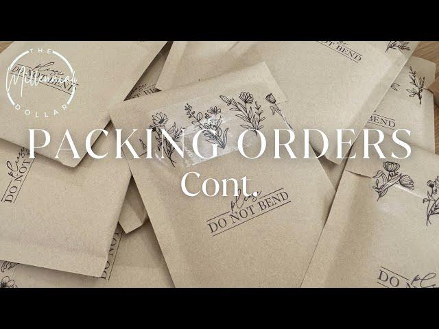 Packing Orders | Small Business How I Pack Etsy Orders | Cont.