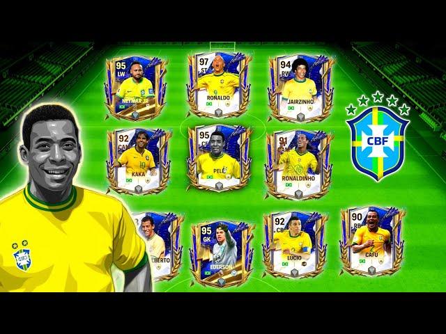 I Made Best Ever Brazil Squad - We've Pele, R9, Kaka, Neymar - FC Mobile 24