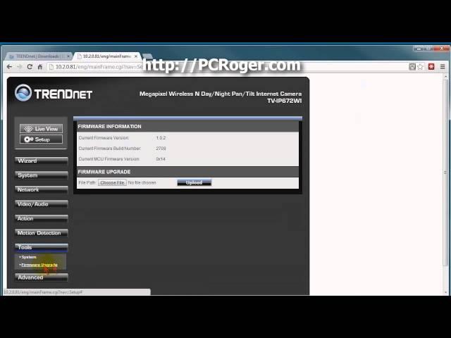 How To Upgrade Firmware On TRENDnet Internet Camera