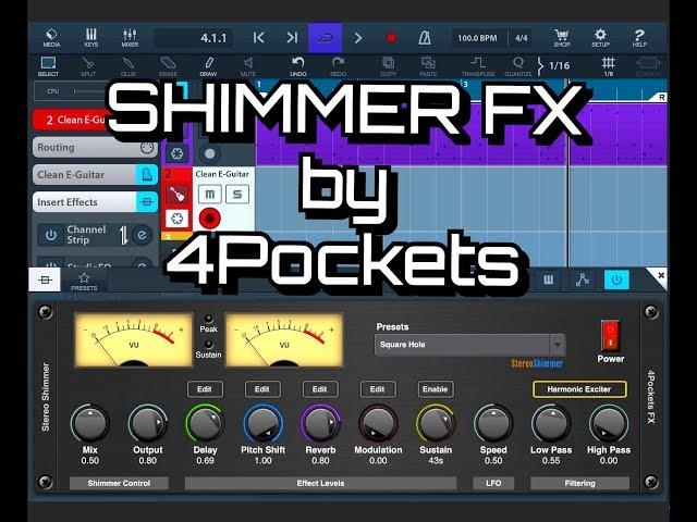 ShimmerFX AUv3 by 4Pockets - Amazing Stereo Shimmering Reverb & Modulation - iPad Demo