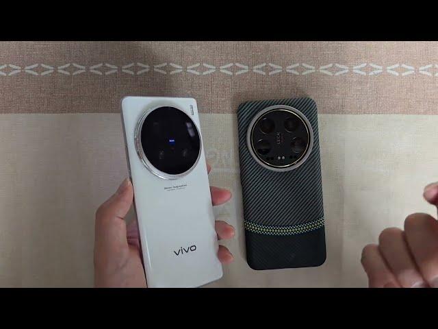 Vivo x100 Ultra image comparison Xiaomi 14 Ultra, one telephoto is better than two?