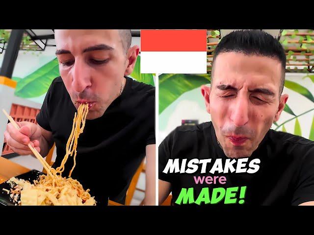 trying SPICIEST Noodles in Indonesia!   (Bathroom? Nooooo! INSTANT Regret?)