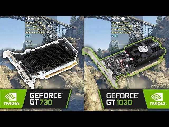 GT 730 vs GT 1030 - Test in 5 Games