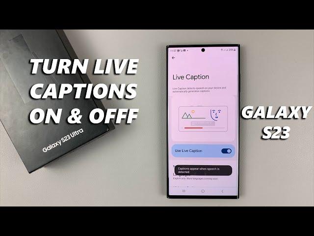 How To Turn Live Captions ON/OFF On Samsung Galaxy S23/S23+/S23 Ultra