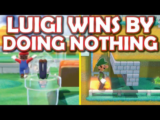 I made a level where Luigi wins by doing absolutely nothing [Super Mario 3D World + Bowser's Fury]