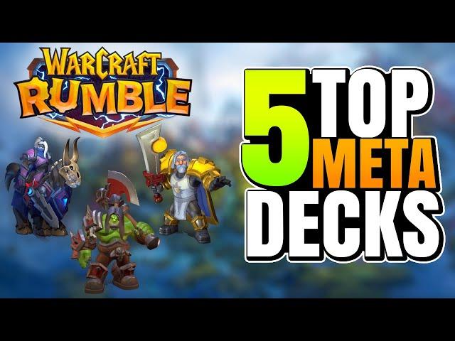 The TOP 5 meta STARTER Decks | Warcraft Rumble PvP Build & Guide