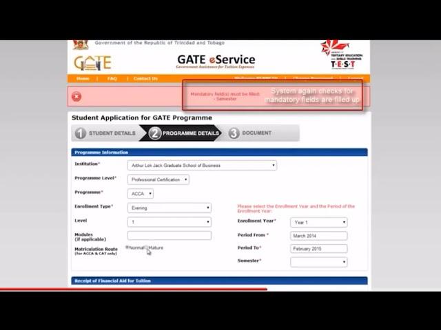 GATE Online Process