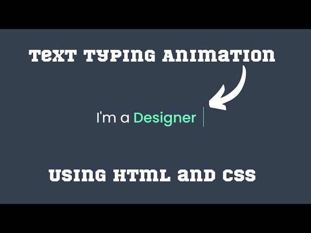 CSS Text Typing Animation | Multiple Text Typing Animation | TopUniqueCoding