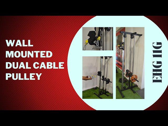 ENERGIE FITNESS EHG 11G - Best Wall Mounted dual pulley Home Gym