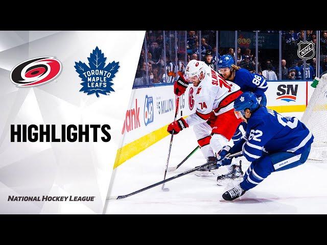 NHL Highlights | Hurricanes @ Maple Leafs 2/22/20