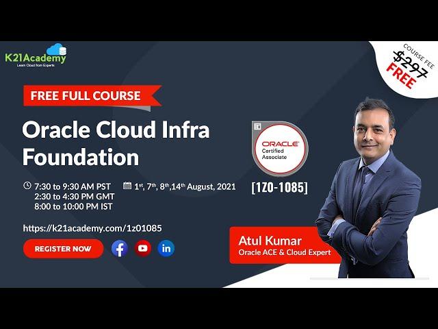 [FREE FULL COURSE] Oracle Cloud Infra Foundation [1Z0-1085]