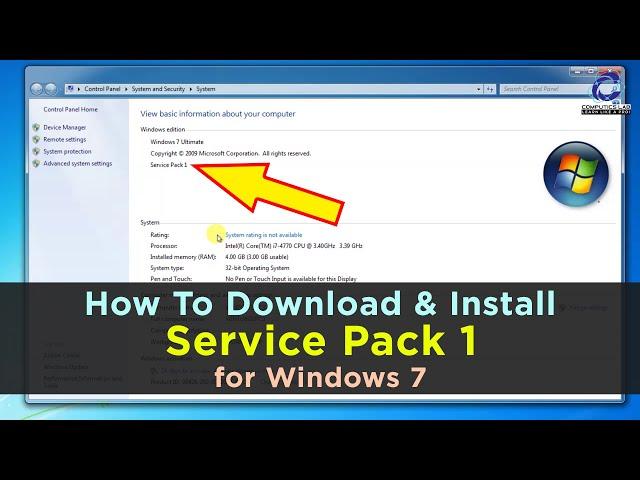 How to Download Service Pack 1 for Windows 7 64 Bit & 32 Bit easily | SP1 for Windows 7 download